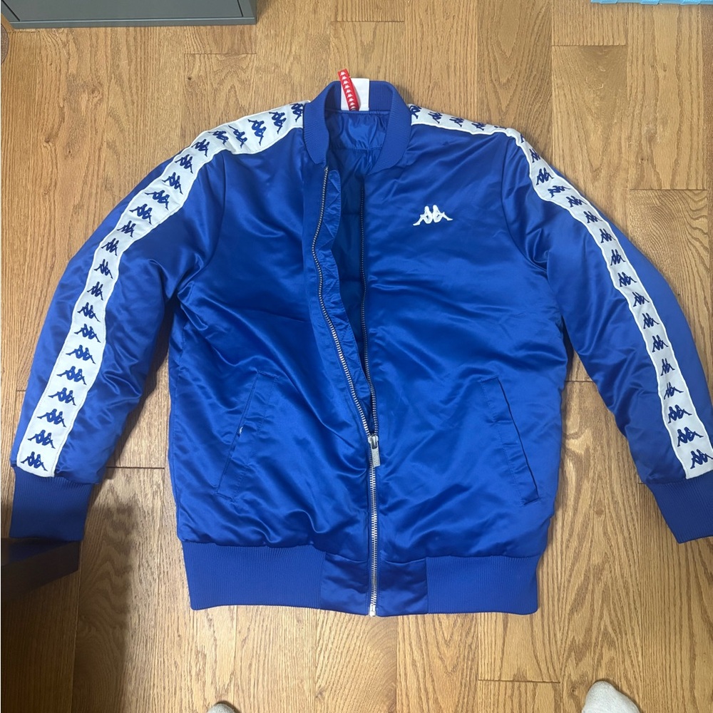 Kappa Blue Puffer Jacket with Iconic Logo - Picture 1 of 2